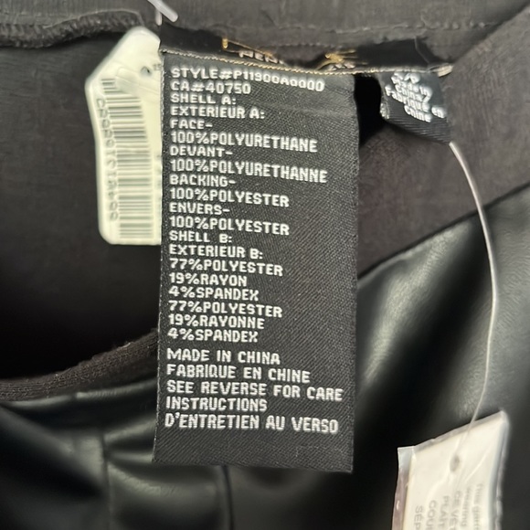 NENE LEAKES | Faux Leather Leggings Sz S - Picture 6 of 6